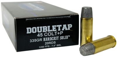 DoubleTap Ammunition .45 Colt 335-Grain Hard Cast Solid Handgun Ammunition, 20 Rounds