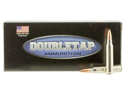 DoubleTap Ammunition Long-Range Rifle .338 Lapua Magnum 300-Grain Hollow Point Boat Tail Rifle Ammunition, 20 Rounds