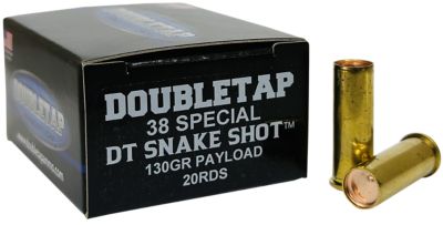 DoubleTap Ammunition Snake Shot .38 Special 130-Grain Handgun Ammunition, 20 Rounds