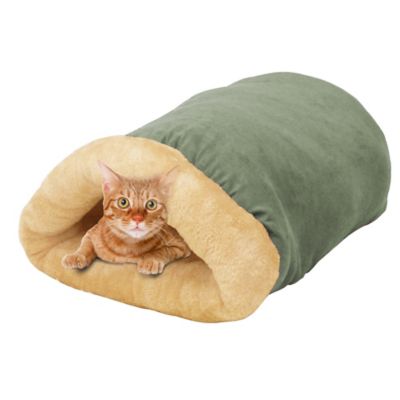 GOOPAWS Covered Cat & Dog Bed, Sage Green