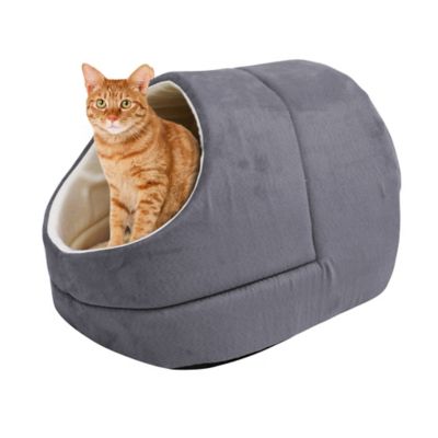 Image showing 1 th GOOPAWS Cave Covered Cat & Dog Bed