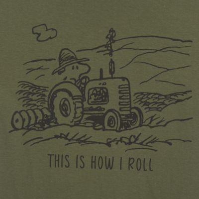 Image showing  Snoopy Tractor Graphic T-Shirt