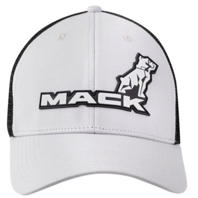 Mack Workwear USA Men's Two-Tone Curved Bill Trucker Cap, Breathable Mesh Back
