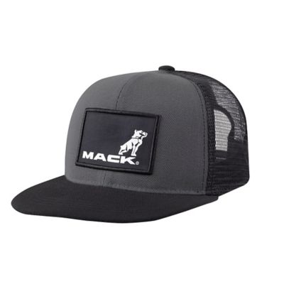 Mack Workwear USA Men's Flat Brim Trucker Cap, Adjustable Snapback Closure