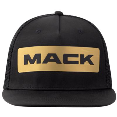 Mack Workwear USA Men's Flat Brim Dart Trucker Cap, Breathable Mesh Back