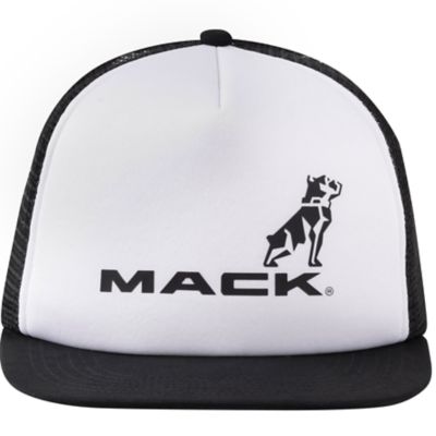Mack Workwear USA Men's Firm Flat Brim Dart Logo Foam Trucker Cap