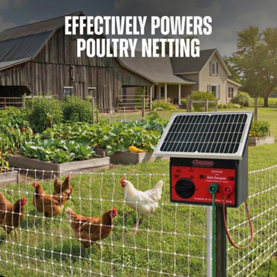 Image showing 1 th O'Briens 0.31 Joule Solar Electric Fence Charger, Powers Up to 20 Miles or 60 ac