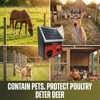 Image showing  0.15 Joule Solar Fence Energizer, Electric Fence Charger for Up to 10 Miles or 30 ac