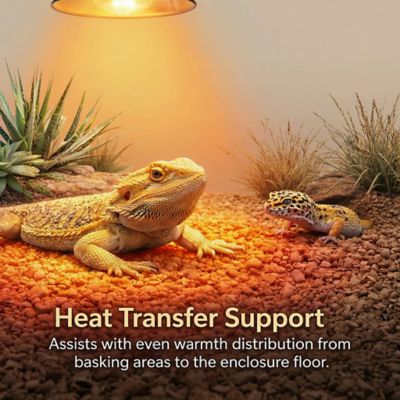 Image showing  Habitat Pro Reptile Substrate-English Walnut Grit, Bearded Dragons, Geckos & Desert Reptiles, 25 lb.