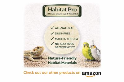 Image showing 5 th HomeSelects Habitat Pro Reptile Substrate-English Walnut Grit, Bearded Dragons, Geckos & Desert Reptiles, 25 lb.