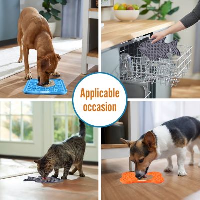 Image showing 6 th GOOPAWS Silicone Cat and Dog Licking Mat
