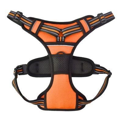 Image showing  Adjustable Padded Easy Control Lightweight Reflective Dog Harness, Orange, XL