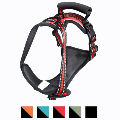 Image showing 1 th GOOPAWS Adjustable Padded Easy Control Lightweight Reflective Dog Harness