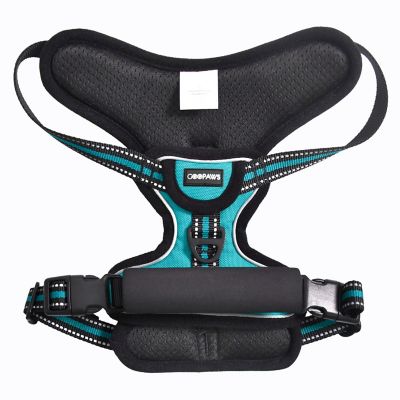 Image showing  Adjustable Padded Easy Control Lightweight Reflective Dog Harness, Blue, S
