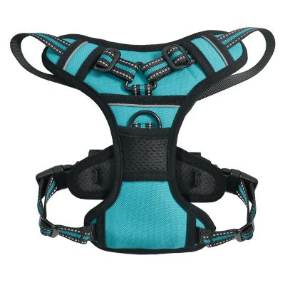 Image showing  Adjustable Padded Easy Control Lightweight Reflective Dog Harness, Blue, S