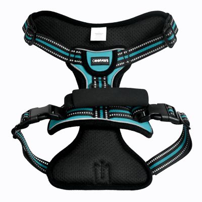 Image showing  Adjustable Padded Easy Control Lightweight Reflective Dog Harness, Blue, L