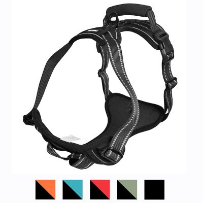 Image showing 1 th GOOPAWS Adjustable Padded Easy Control Lightweight Reflective Dog Harness