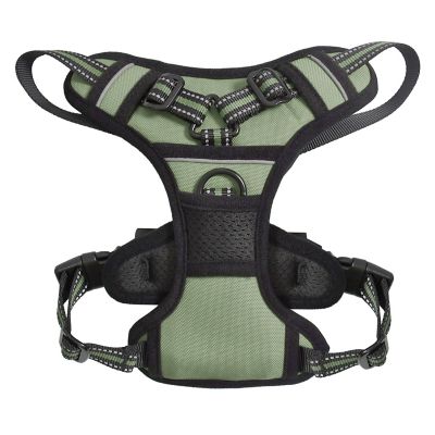 Image showing  Adjustable Padded Easy Control Lightweight Reflective Dog Harness, Green, S