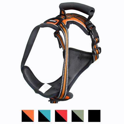 Image showing  Adjustable Padded Easy Control Lightweight Reflective Dog Harness, Orange, S