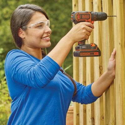 Image showing 1 th Black & Decker 20 V MAX Lithium Single-Speed Drill/Driver