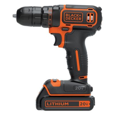 Image showing 4 th Black & Decker 20 V MAX Lithium Single-Speed Drill/Driver