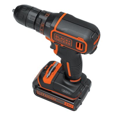 Image showing 5 th Black & Decker 20 V MAX Lithium Single-Speed Drill/Driver