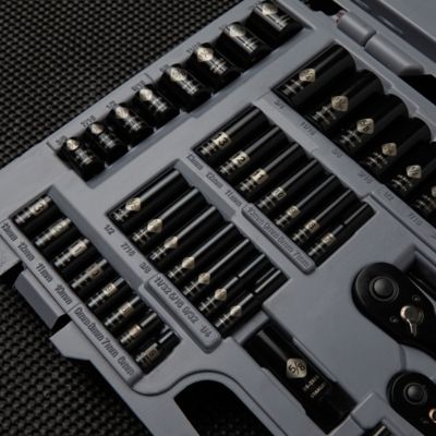 Image showing  Black-Chrome Socket Set, 69 pc.