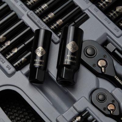 Image showing 5 th Stanley Black-Chrome Socket Set, 69 pc.