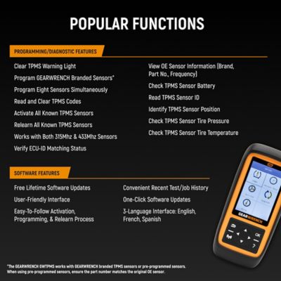 Image showing 2 th GEARWRENCH Universal Tire Pressure Monitoring System Programming and Diagnostic Tool