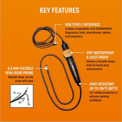 Image showing  High Definition Flexible Inspection Borescope