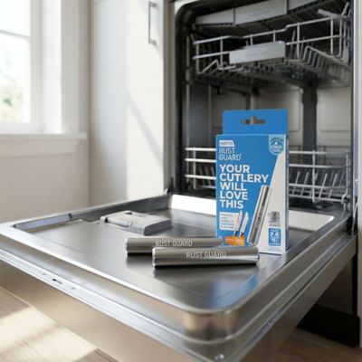 Image showing  Dishwasher Rust-Prevention Stick for Metal Cutlery, Pots, and Pans, 2 Unit