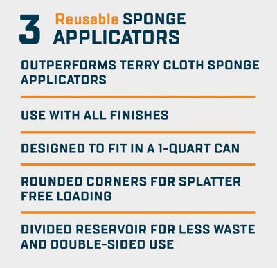 Image showing  Stain Sponge, 3 pk.