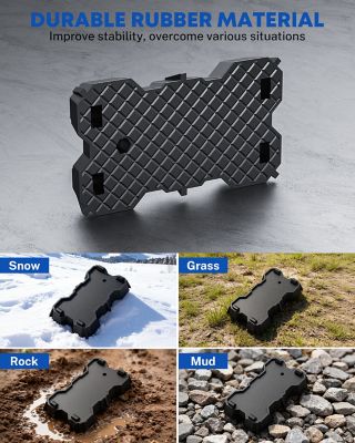 Image showing 2 th Uriah Products RV Stabilizer Jack Pads, 4 pk.