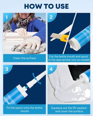 Image showing 6 th Uriah Products RV Roof Sealant Self-Leveling 1 pc.