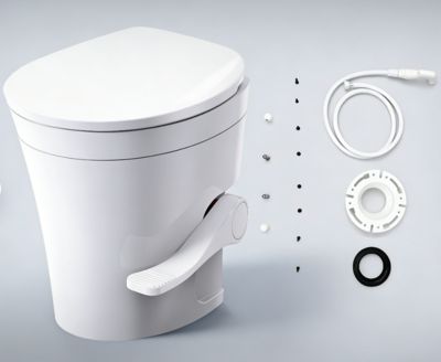 Uriah Products RV Toilet with Gravity Flush