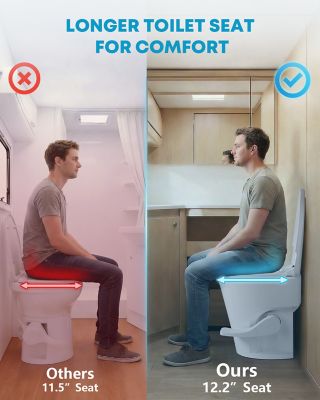 Image showing  RV Toilet with Gravity Flush