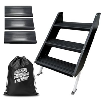 Pop Step RV Step Covers for 3-step Lippert Solid Steps, 24 in. Wide, LC24-3