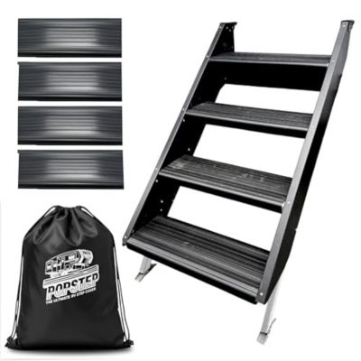 Pop Step RV Step Covers for 4-step Lippert Solid Steps, 24 in. Wide, LC24-4