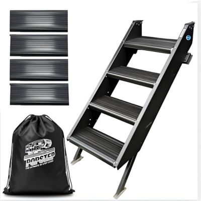 Pop Step RV Step Covers for 4-step MorRyde StepAbove, 19.5 in. Wide, MR19.5-4