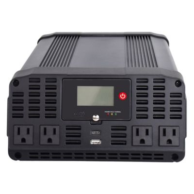 Image showing  4-AC Outlet and 2-USB Port TE22 Pure Sine Wave Vehicle Power Inverter