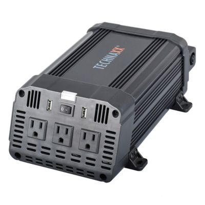 Technaxx 3-AC Outlet and 2-USB Port TE16 Vehicle Power Inverter