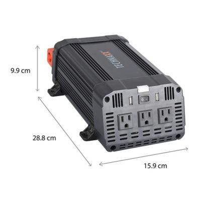Image showing 2 th Technaxx 3-AC Outlet and 2-USB Port TE16 Vehicle Power Inverter