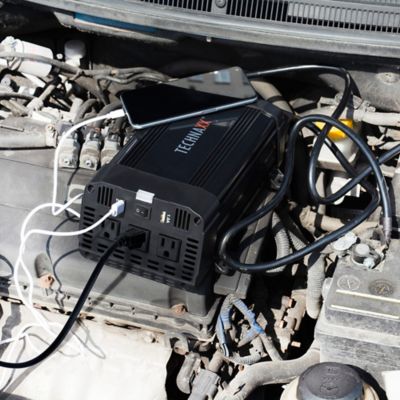 Image showing 5 th Technaxx 3-AC Outlet and 2-USB Port TE16 Vehicle Power Inverter