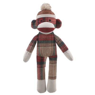 MuttNation Fueled by Miranda Lambert Patterned Sock Monkey Dog Chew Toy