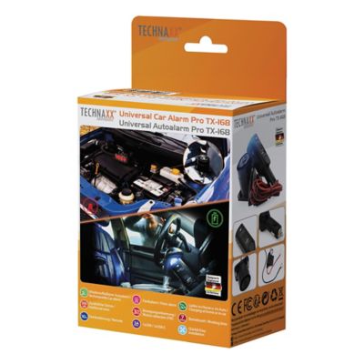 Image showing 1 th Technaxx Rechargeable Universal Car Alarm with Siren and Remote