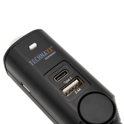 Image showing 5 th Technaxx Rechargeable Universal Car Alarm with Siren and Remote