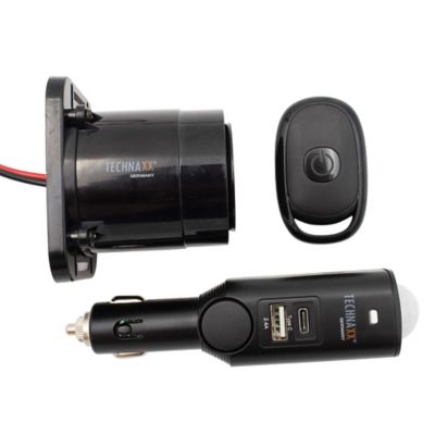 Image showing 6 th Technaxx Rechargeable Universal Car Alarm with Siren and Remote