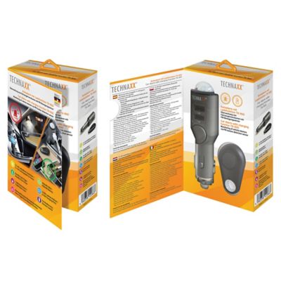 Image showing 1 th Technaxx Rechargeable Universal Mobile and Auto Alarm with Remote