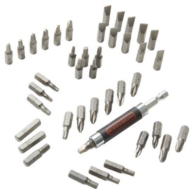 Image showing 3 th Black & Decker 42 pc. Screwdriver Bit Set