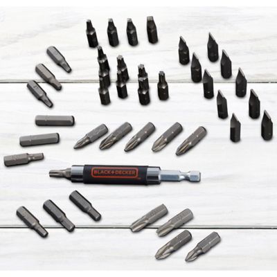 Image showing 7 th Black & Decker 42 pc. Screwdriver Bit Set